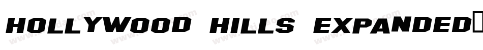 Hollywood Hills Expanded字体转换